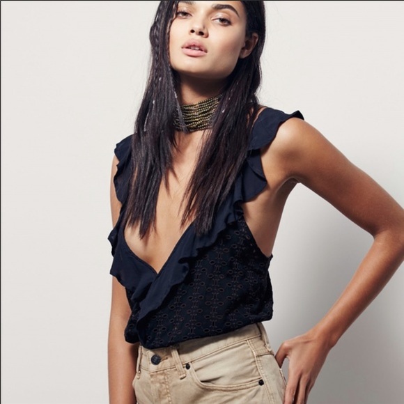 Free People Tops - Free People Soulshine Eyelet Tank